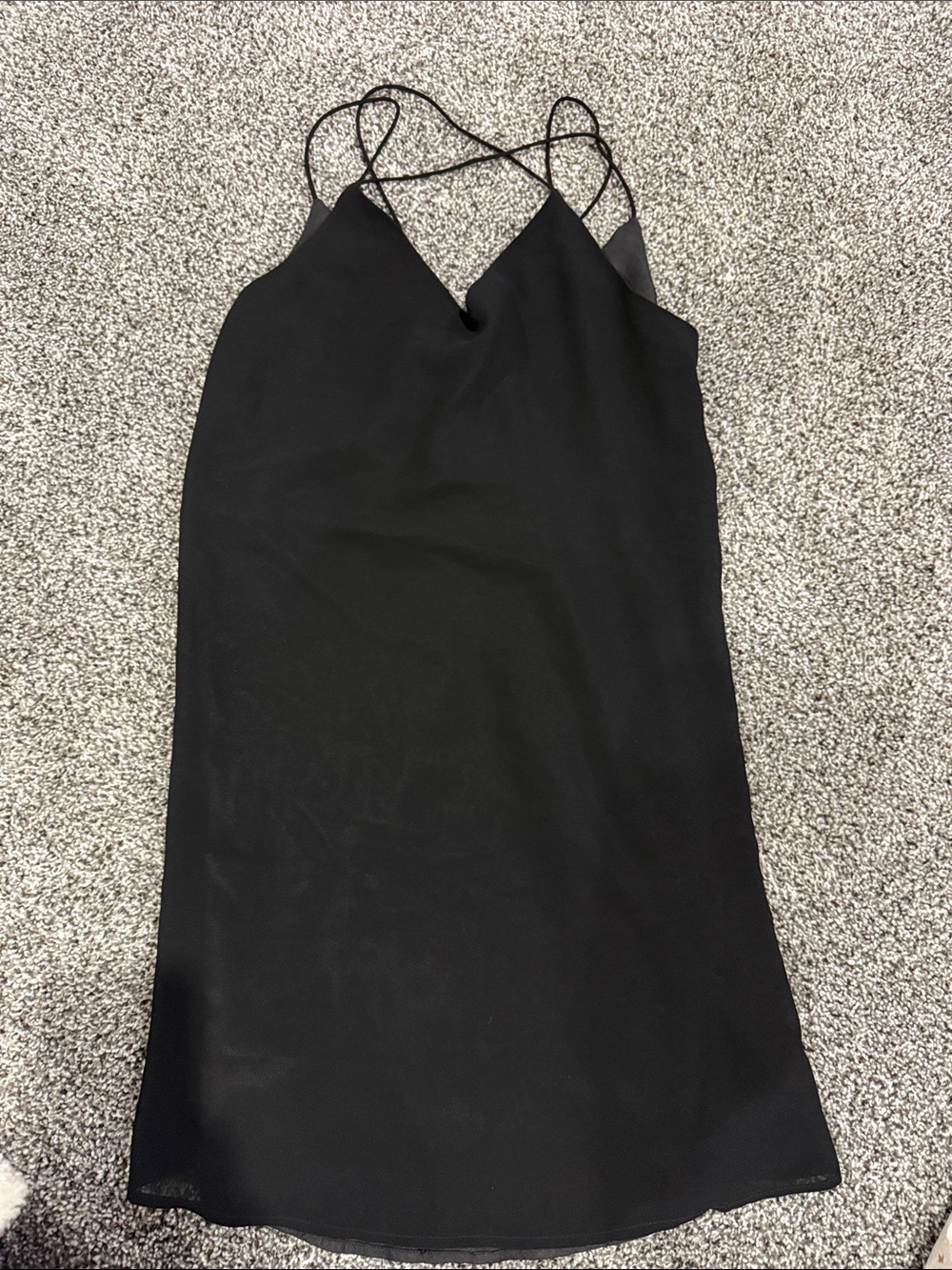 Naked Zebra Black Strappy Mini Dress